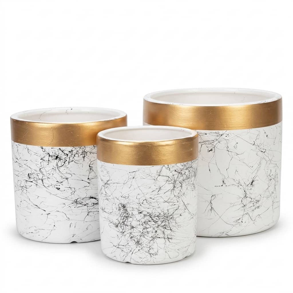 CP58 Textured Ceramic Plant Pot 24cm