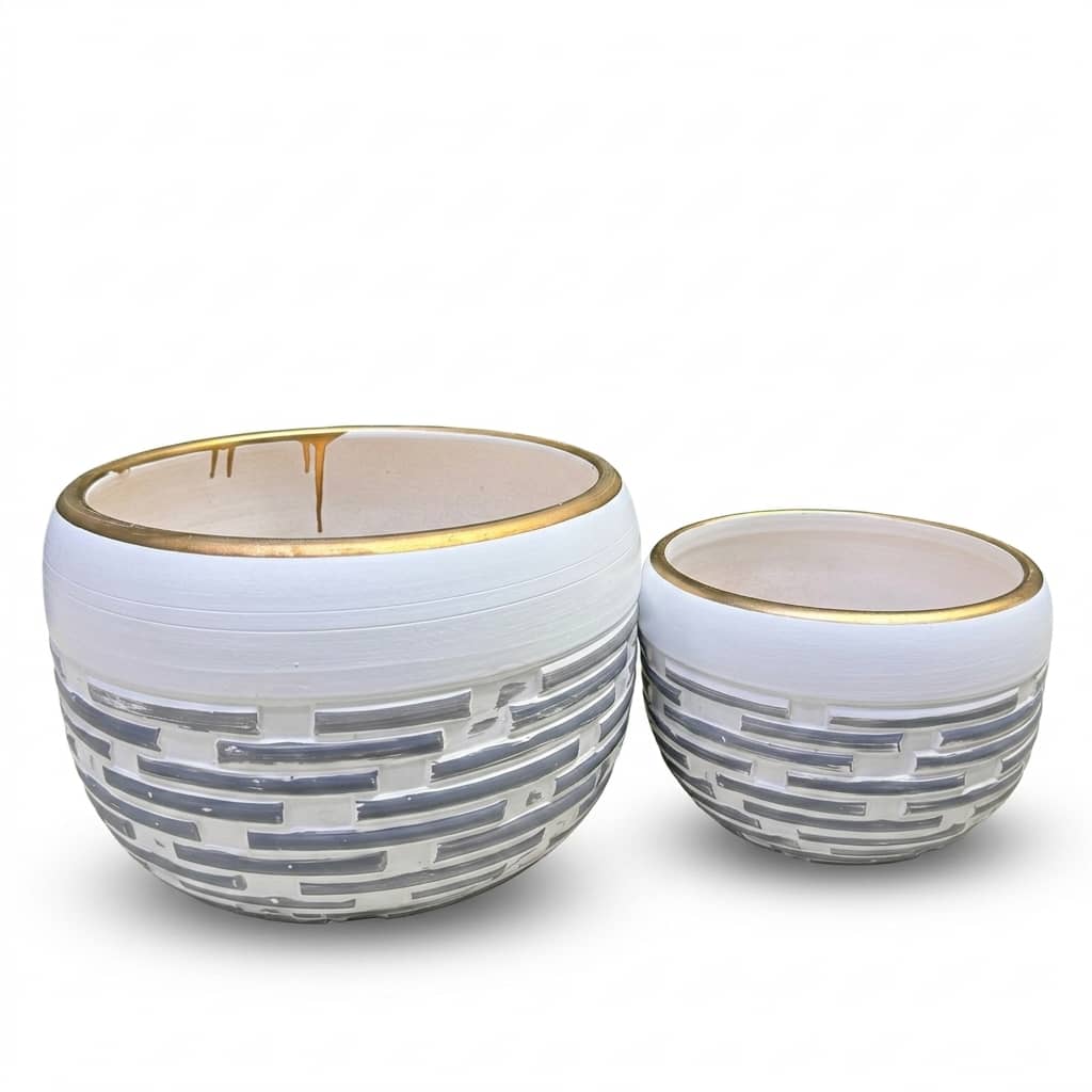 CP644 Shallow Bowl Ceramic Pot
