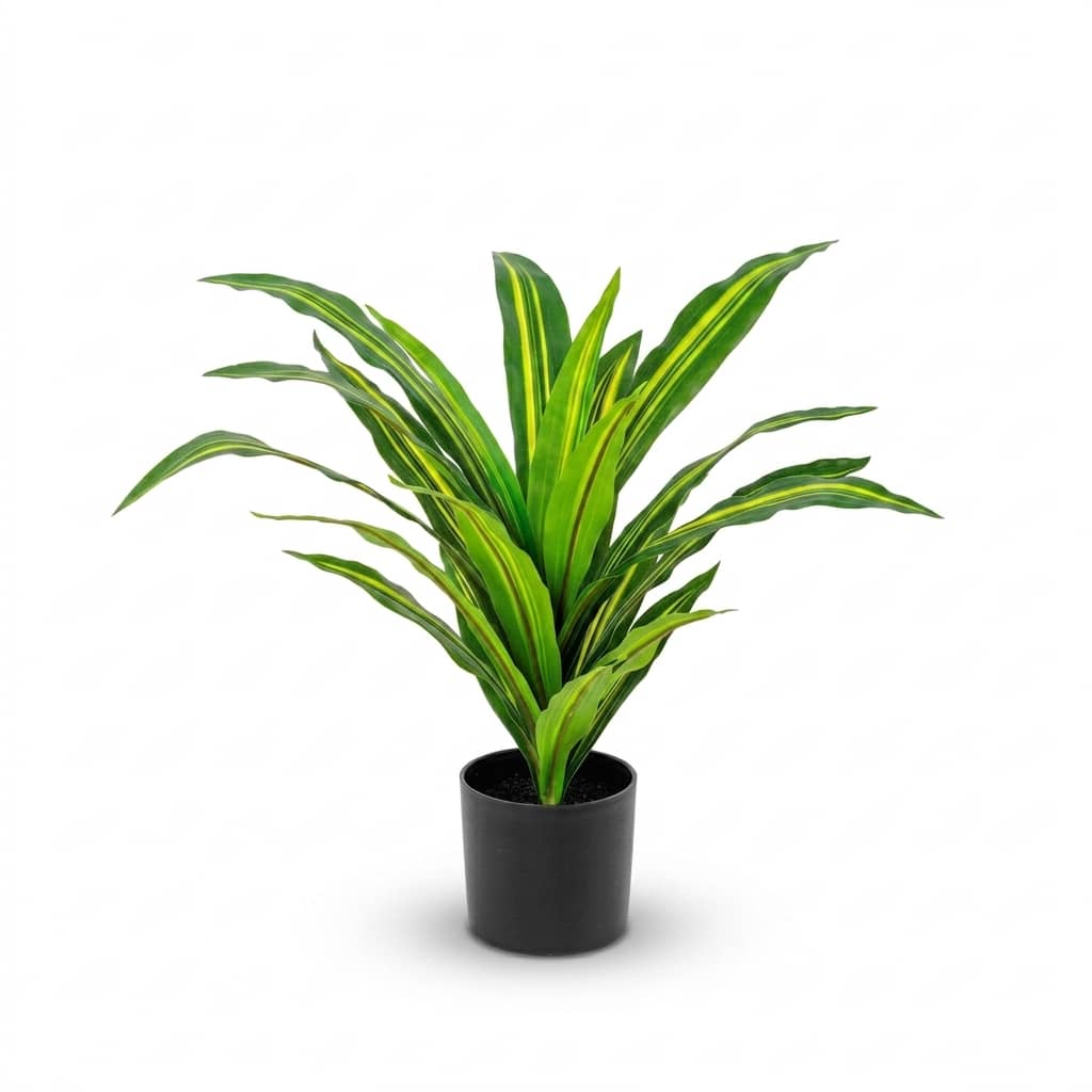 Artificial Dracaena Plant Yellow 55cm