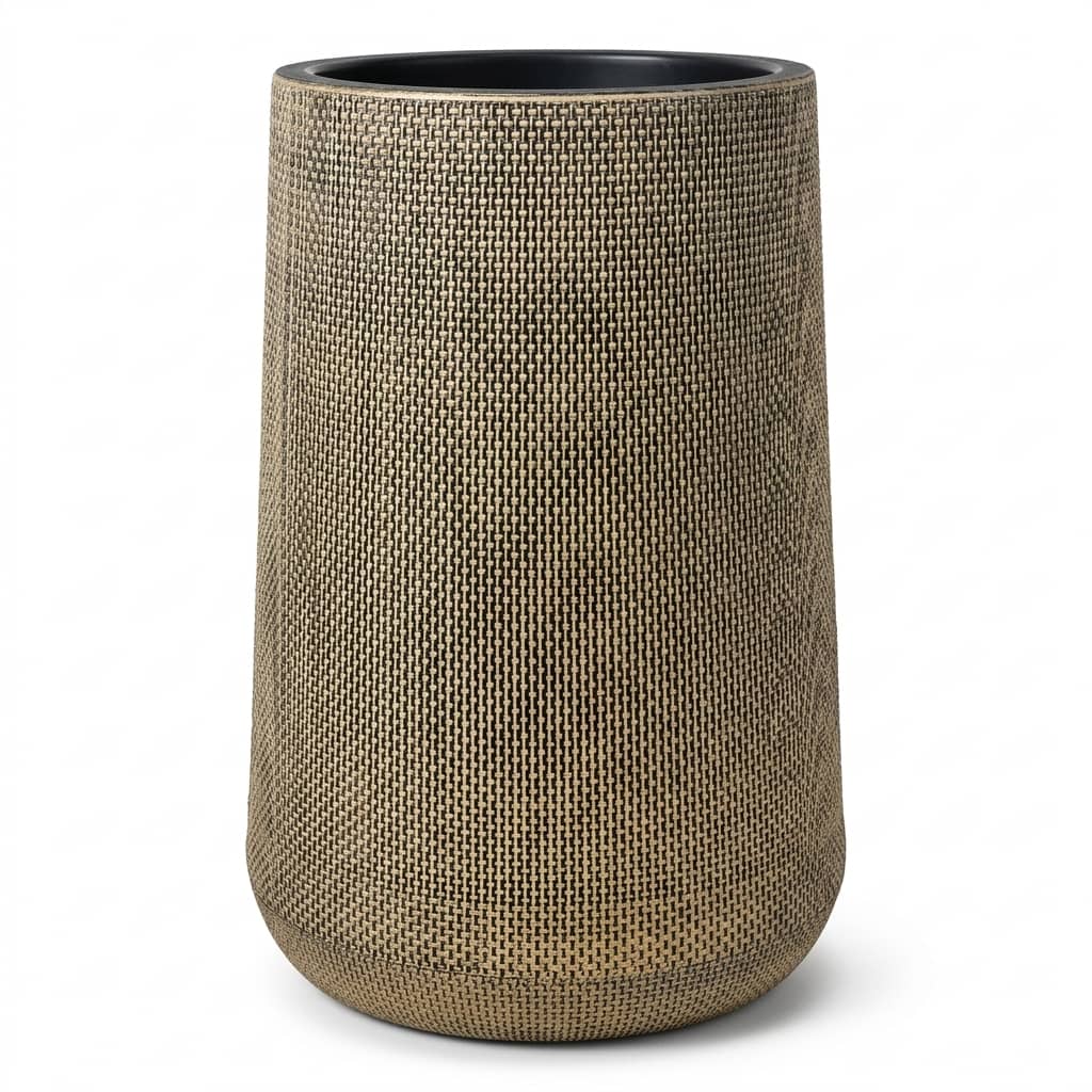 Gold Plastic Planter Pot 65cm