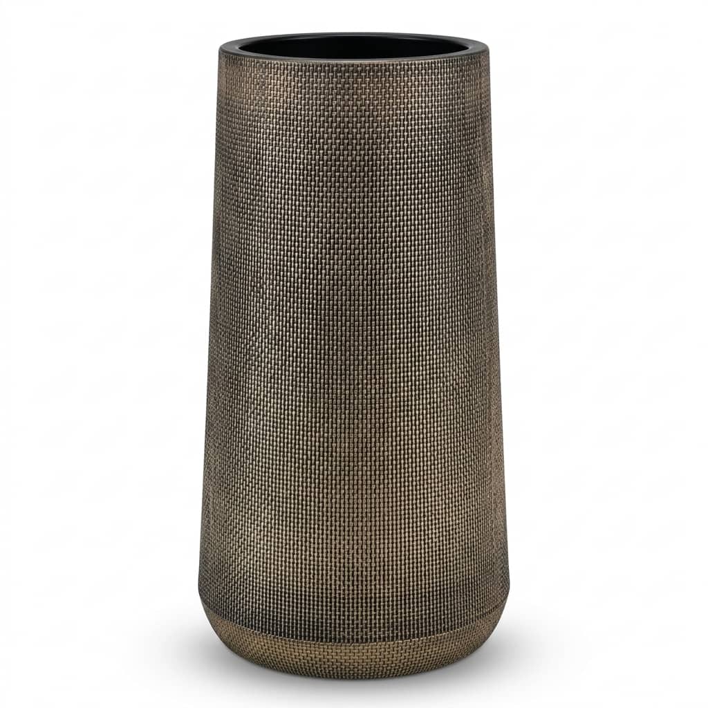 Gold Plastic Planter Pot 80cm