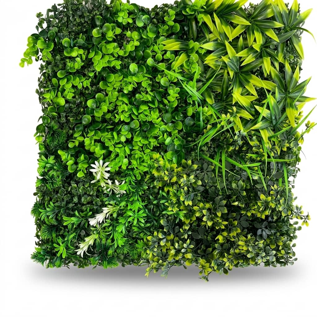Boxwood Foliage Artificial Wall Mat 50x50cm