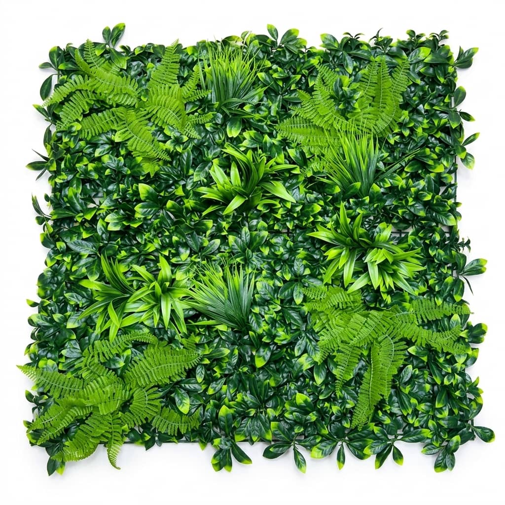 Artificial Tropical Mixed Leaf Wall Mat 1m x 1m
