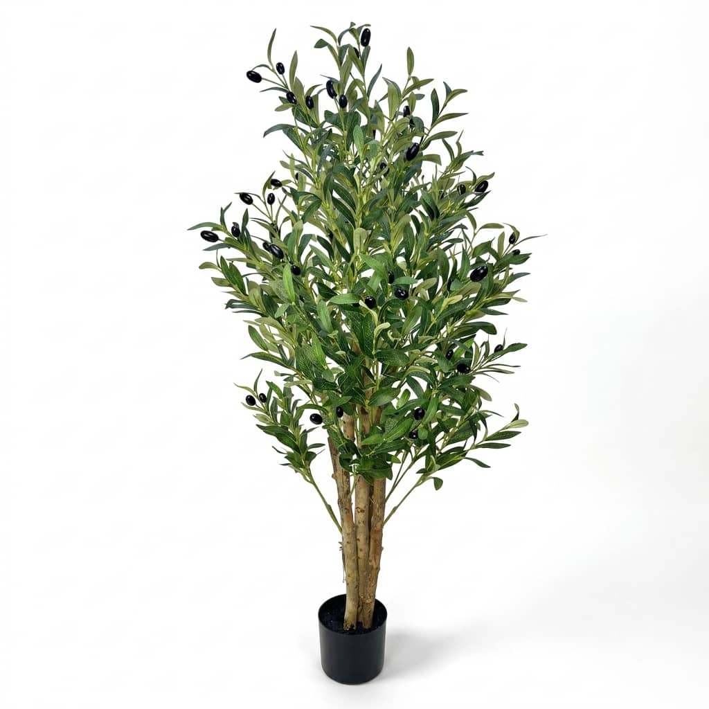Artificial Single Trunk Olive Tree 120cm