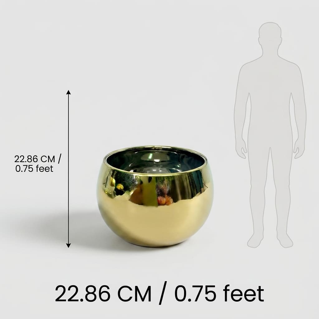 Minimalist Round Ceramic Planter Pot detail 3