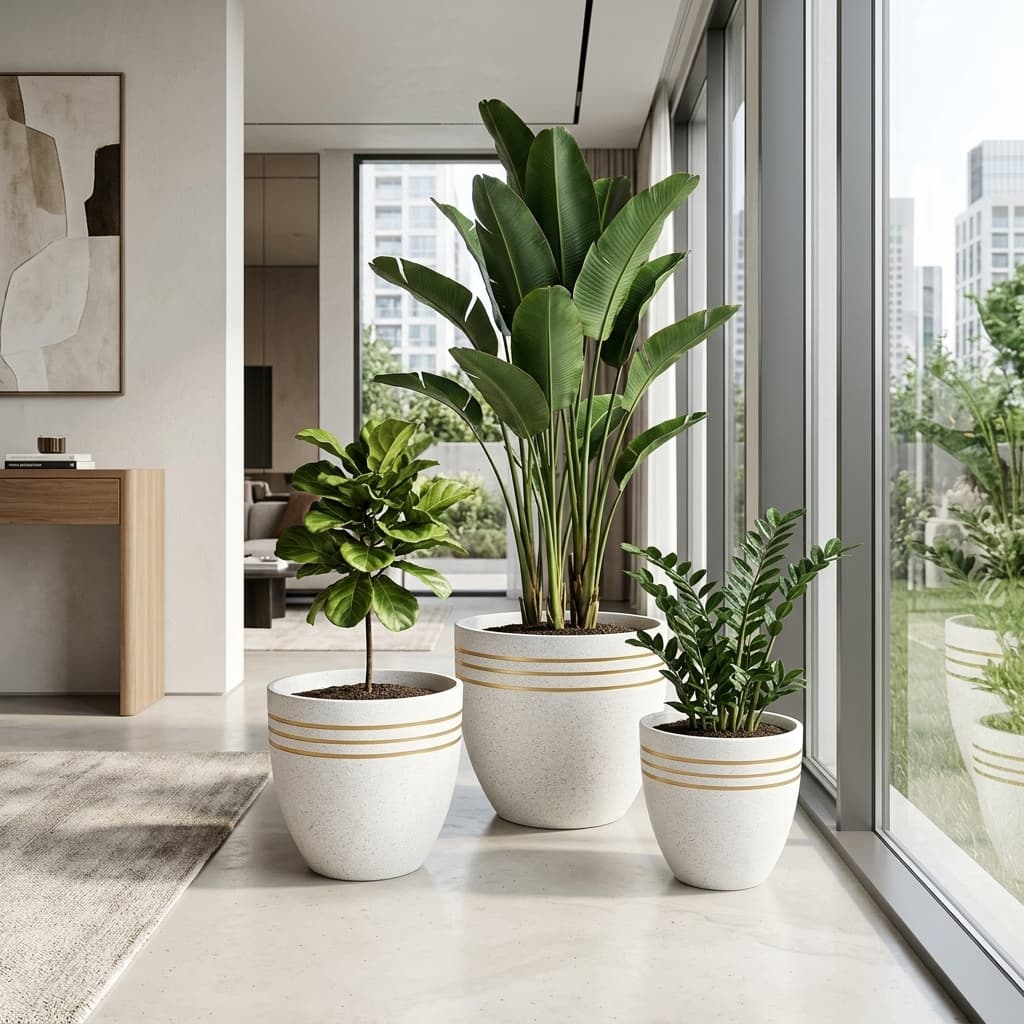 CP224 Trio Nested Ceramic Pot Set detail 4