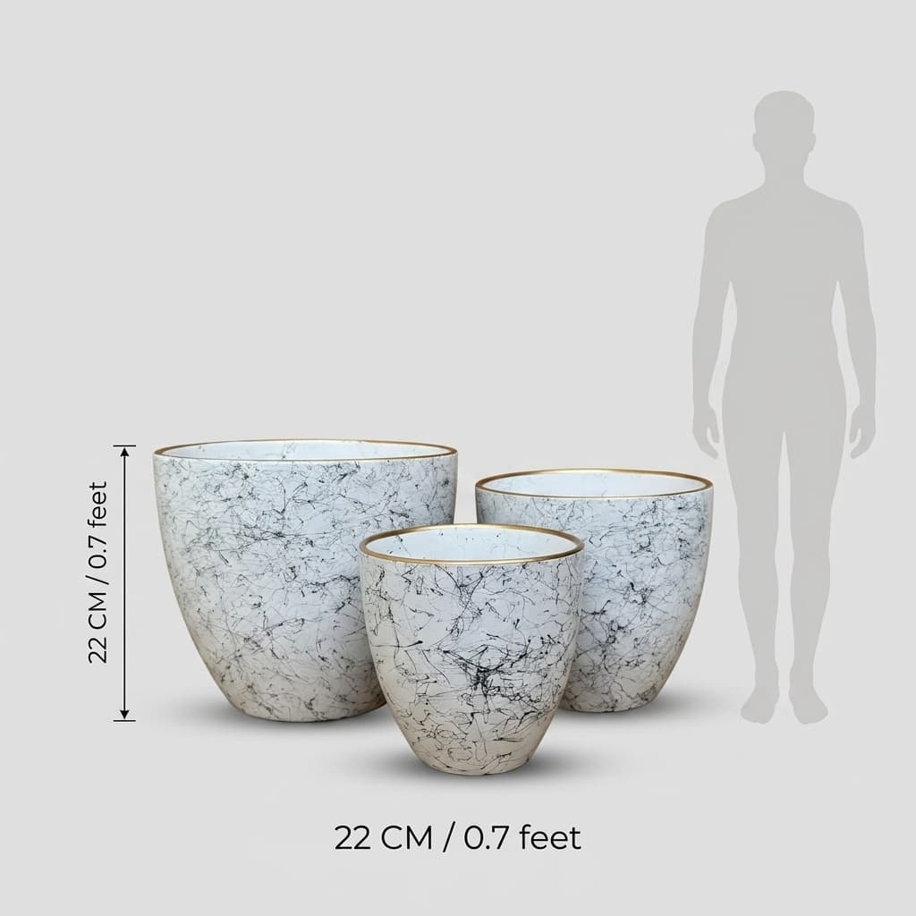 CP244 Contemporary Ceramic Planter 28cm detail 3