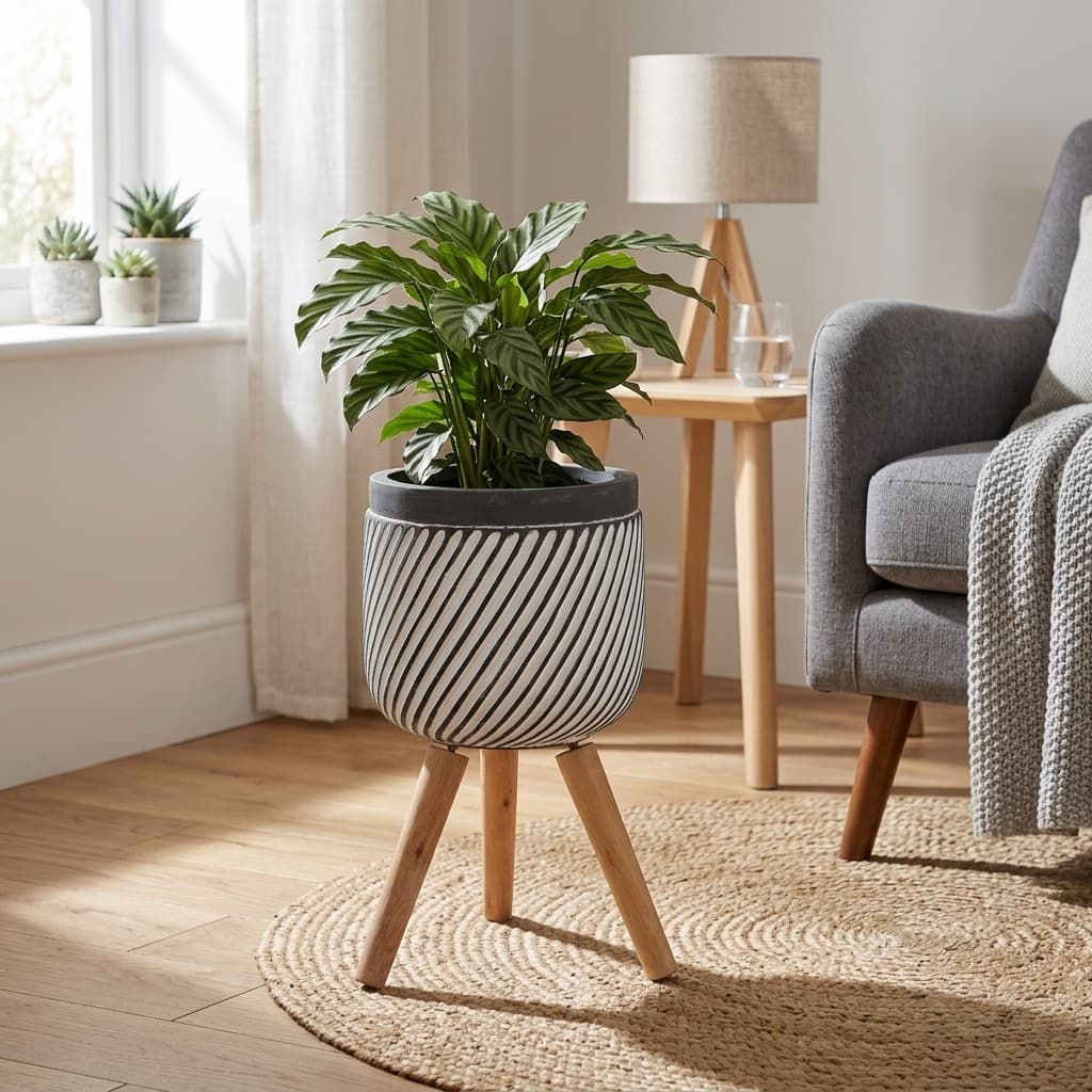 CP40 Low Square Fiber Planter Trio Set detail 2