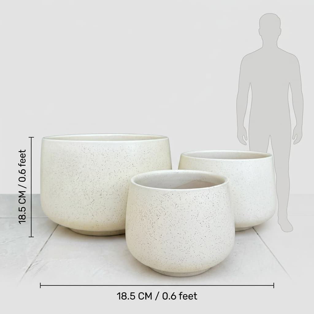 Modern Minimalist Ceramic Planter CP466 detail 3