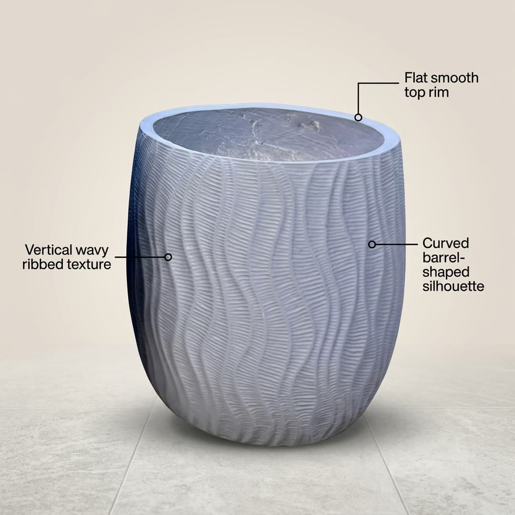 CP80 Cube Fiber Planter Pot detail 5