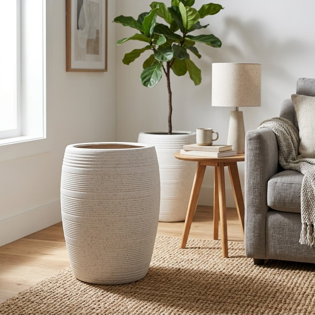 CP92 Desert Sand Textured Ceramic Pot Set detail 2