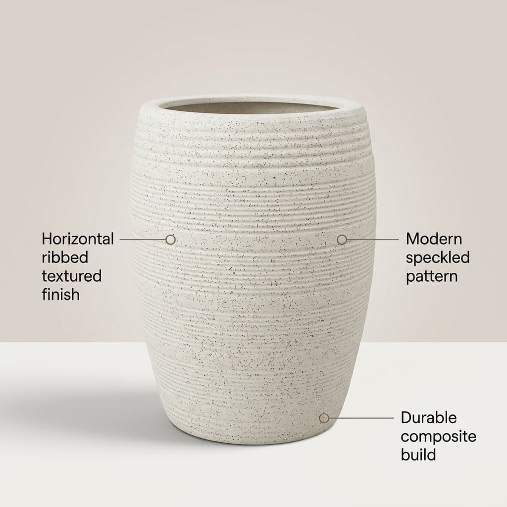 CP92 Desert Sand Textured Ceramic Pot Set detail 5