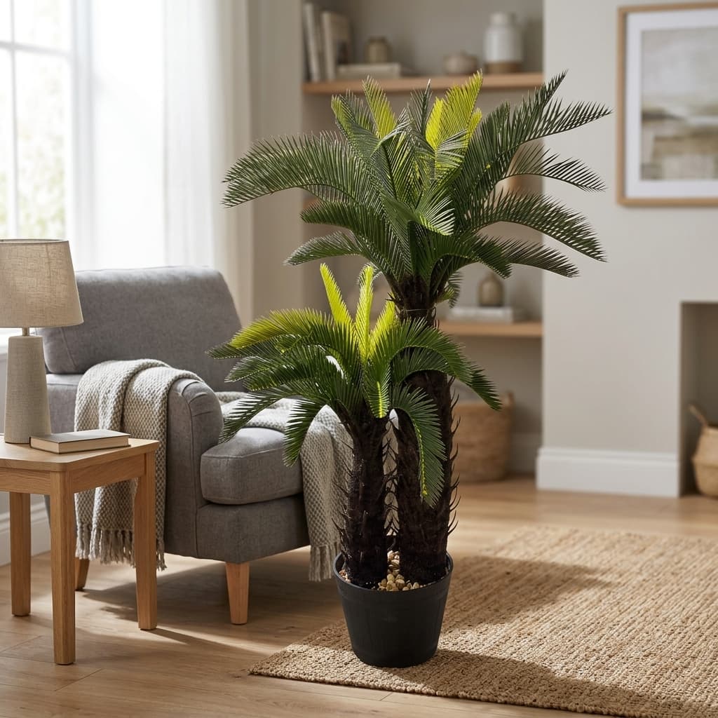 Artificial Cycas Palm Plant 90cm detail 2