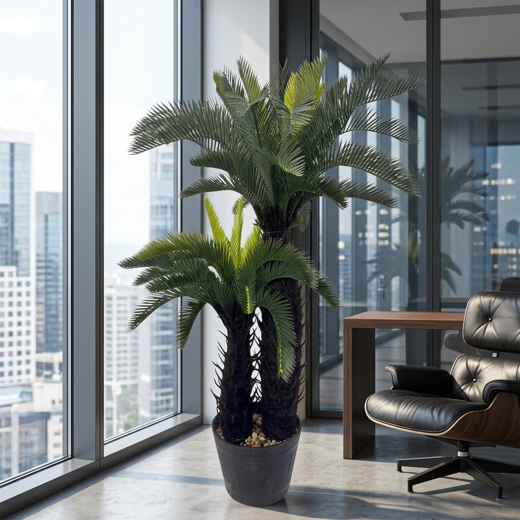 Artificial Cycas Palm Plant 90cm detail 4