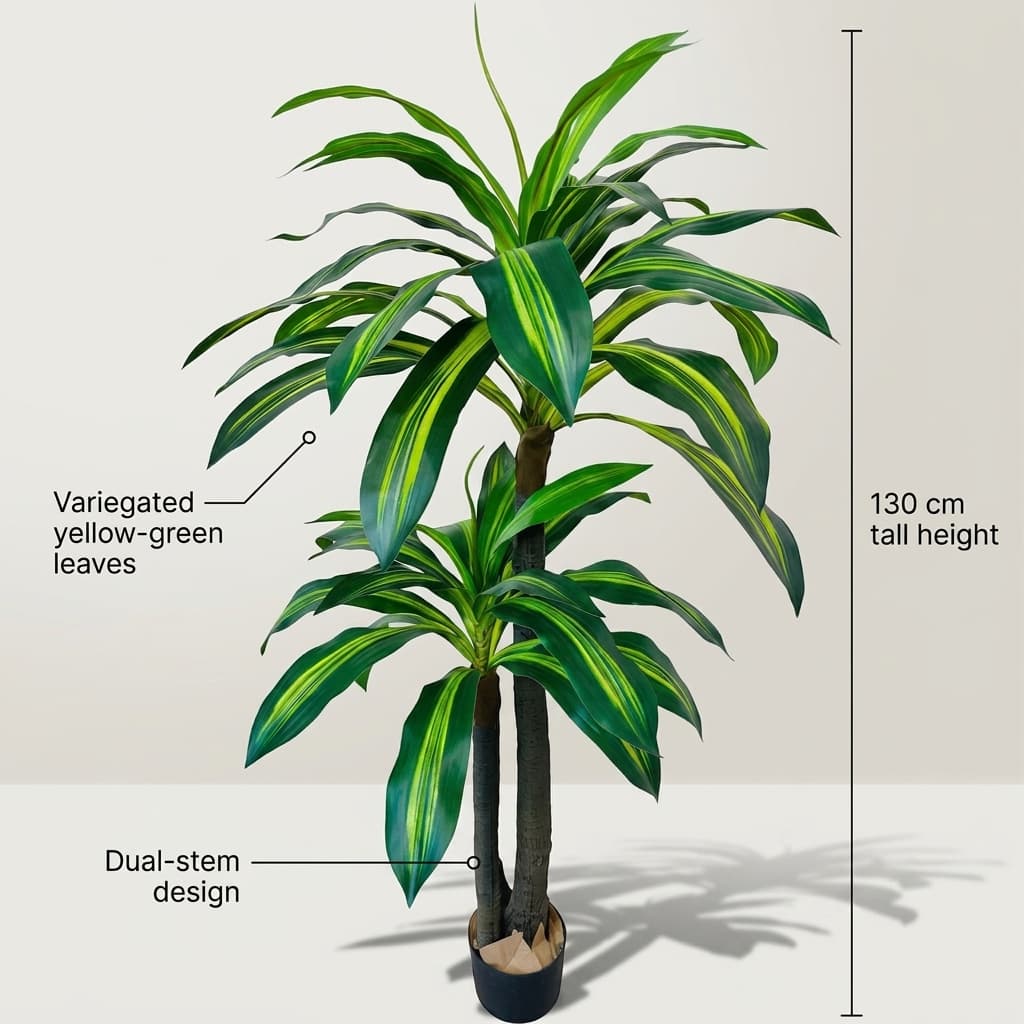 Artificial Dracaena Tree 130cm detail 5