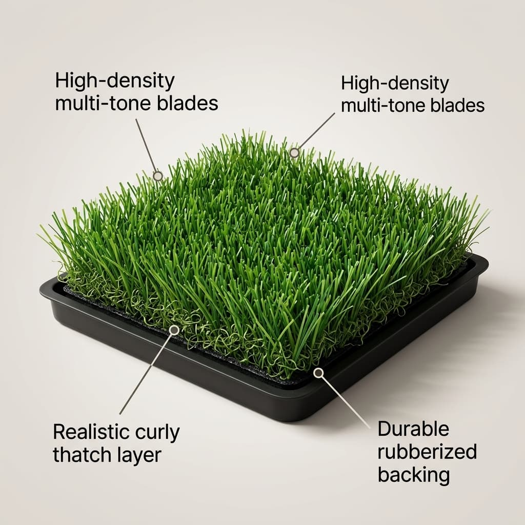 Super Grass FC Green 45mm detail 5