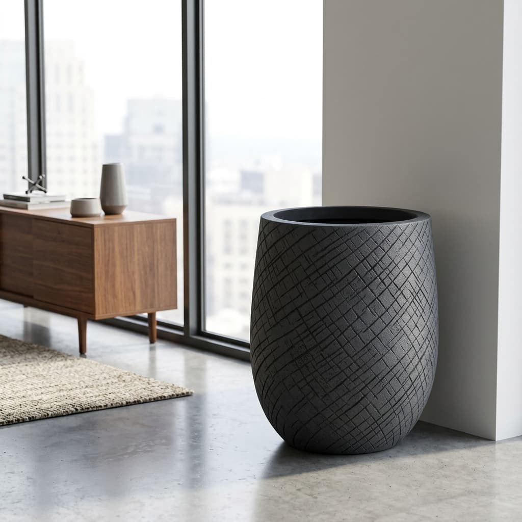 FVC02 Modern Square Fiber Planter detail 4
