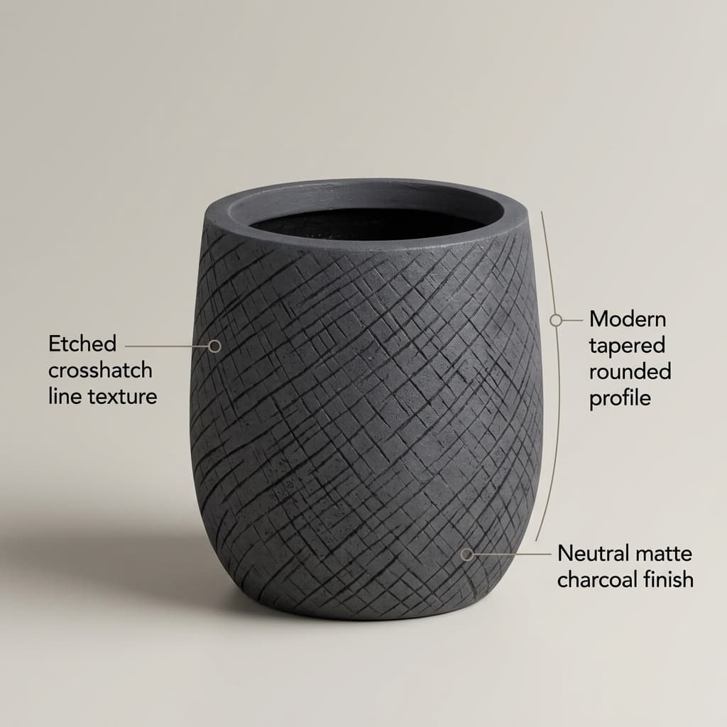 FVC02 Modern Square Fiber Planter detail 5