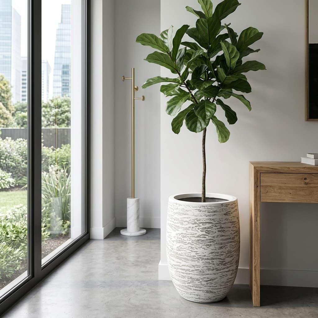 FVC12 Tapered Fiber Planter detail 4