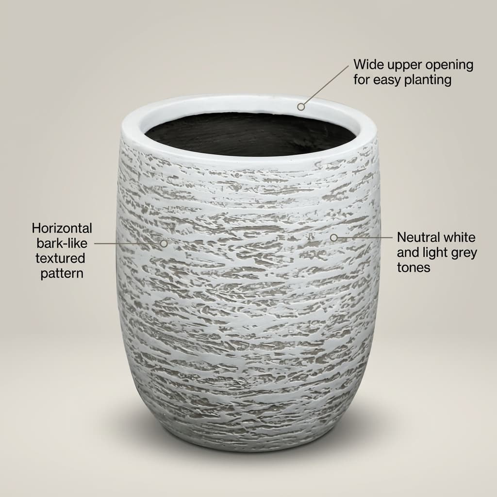 FVC12 Tapered Fiber Planter detail 5