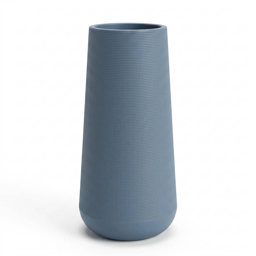 Modern Grey Tall Plastic Planter 30x80cm