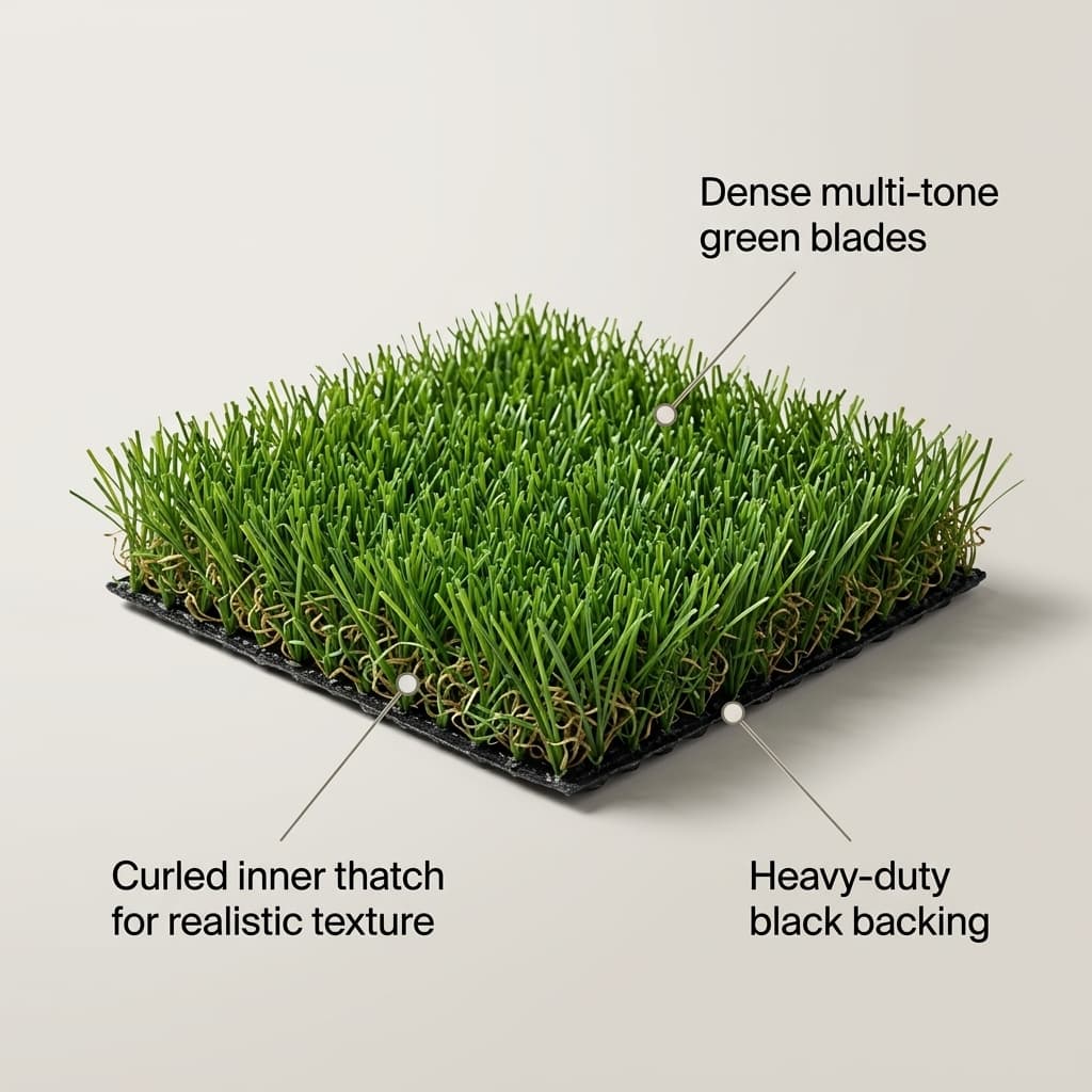 LBG 35mm Super Grass Artificial Turf detail 5