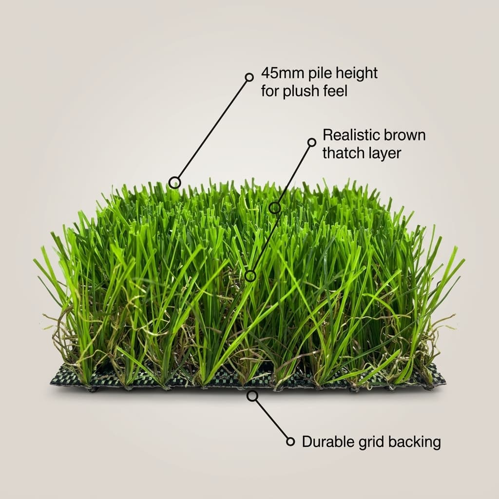 MCM45 45mm Super Grass Premium Turf detail 5