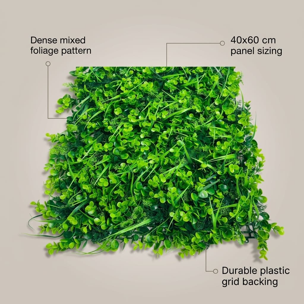 Artificial Foliage Wall Mat MDS-06 40x60cm detail 5