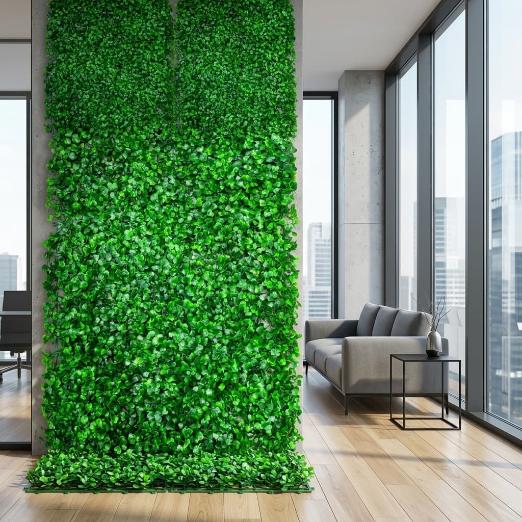 Dense Leaf Artificial Greenery Mat 40x60cm detail 4