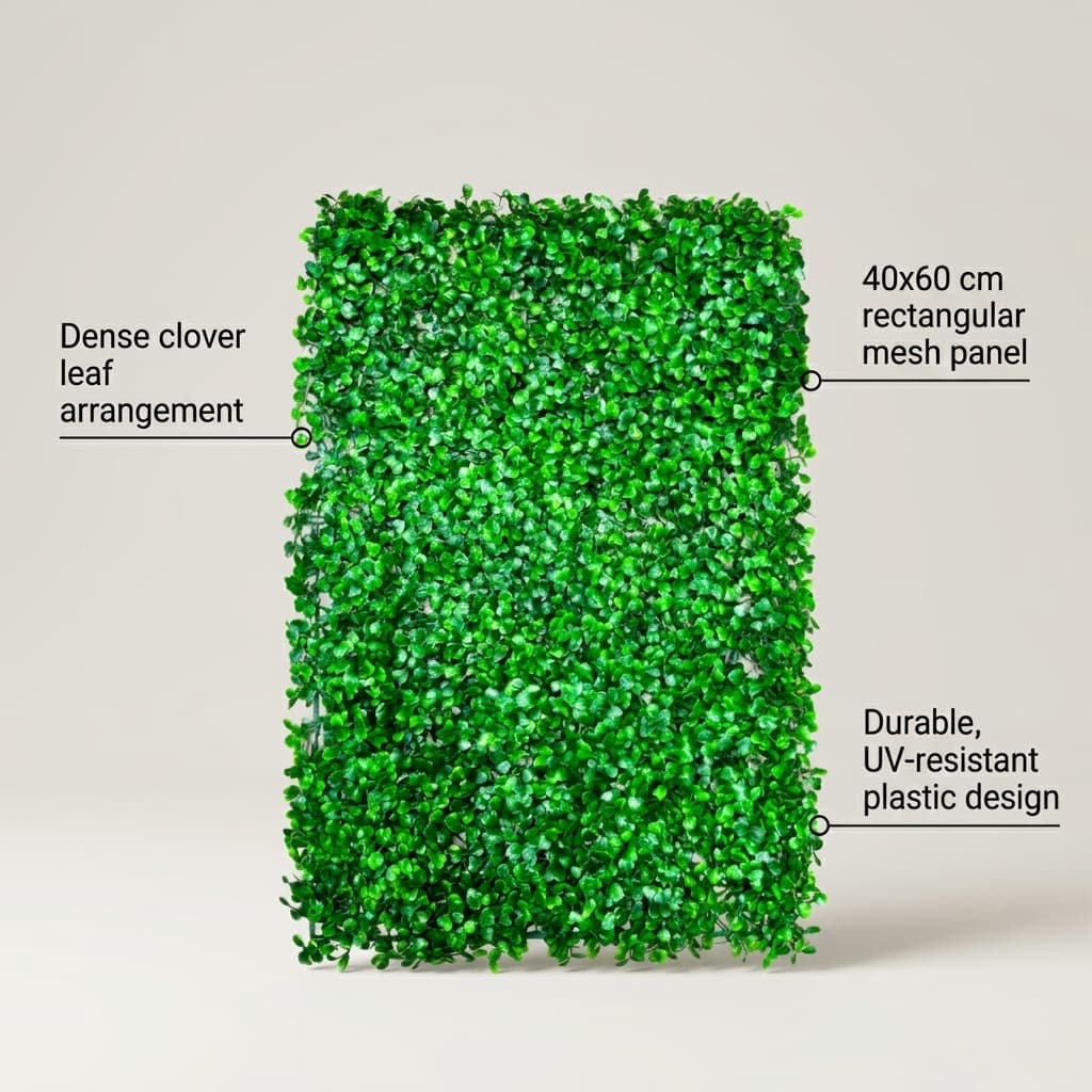 Dense Leaf Artificial Greenery Mat 40x60cm detail 5