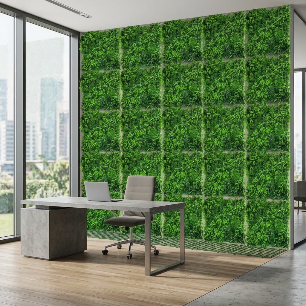Luxury Boxwood Artificial Wall Mat 50x50cm detail 4