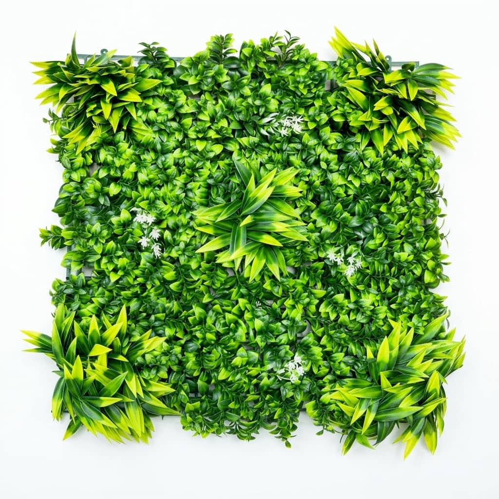 Compact Fern Artificial Wall Panel 50x50cm
