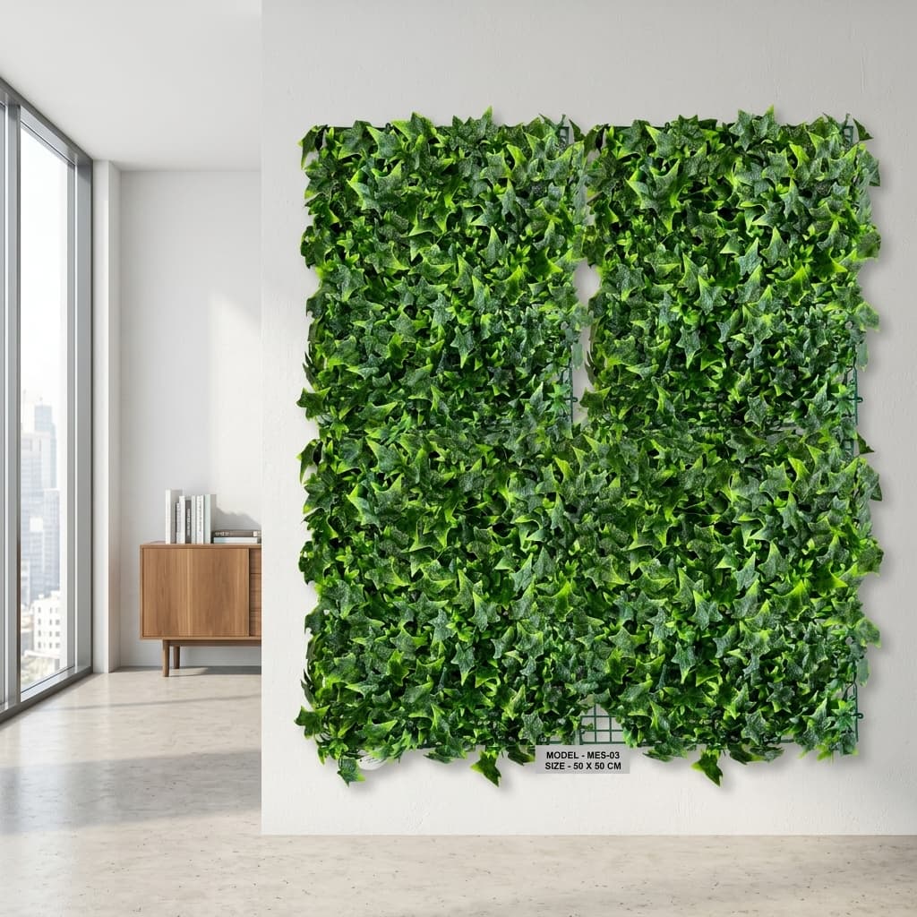 Eucalyptus Style Artificial Wall Mat 40x60cm detail 4