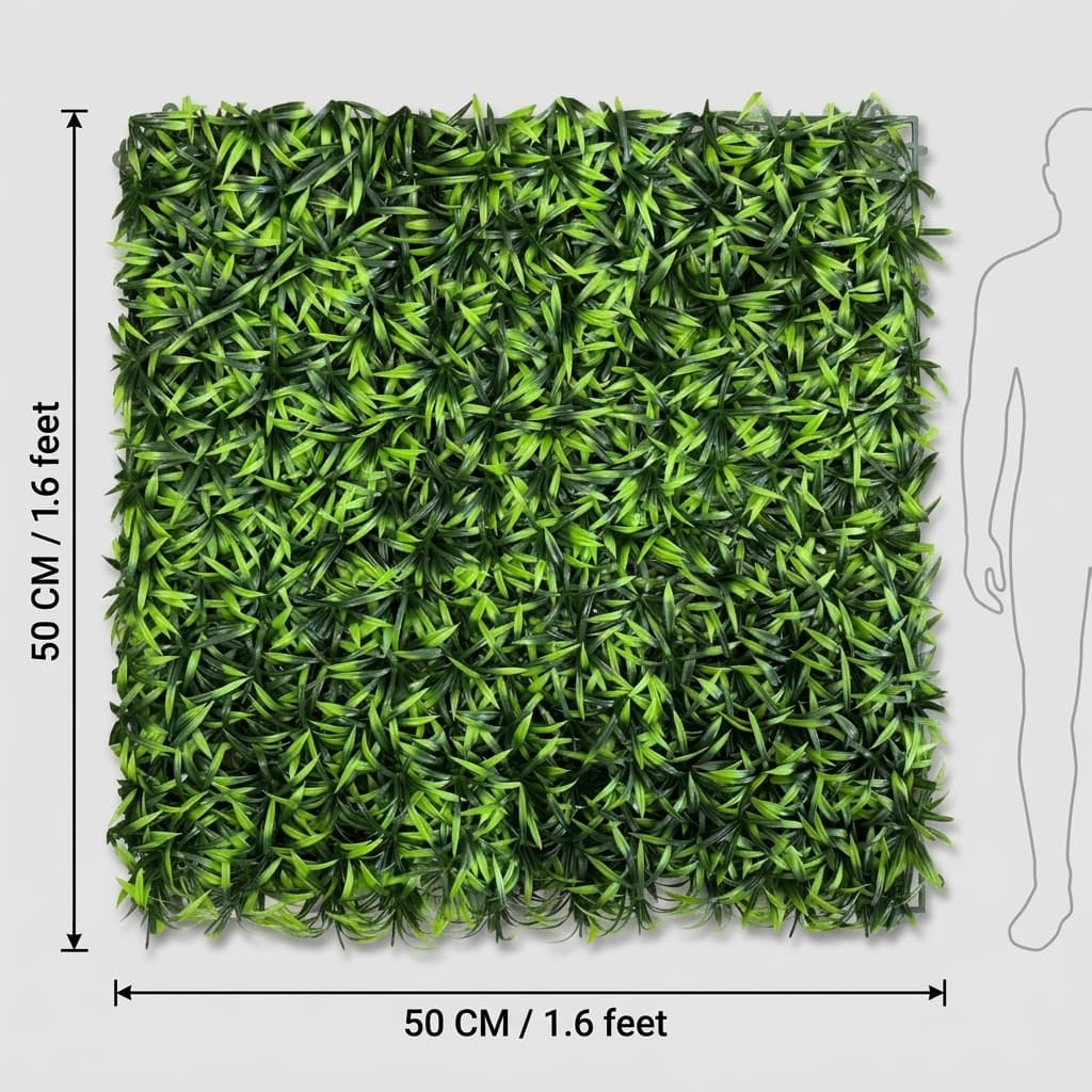 MES-08 Evergreen Artificial Wall Mat 50x50cm detail 3