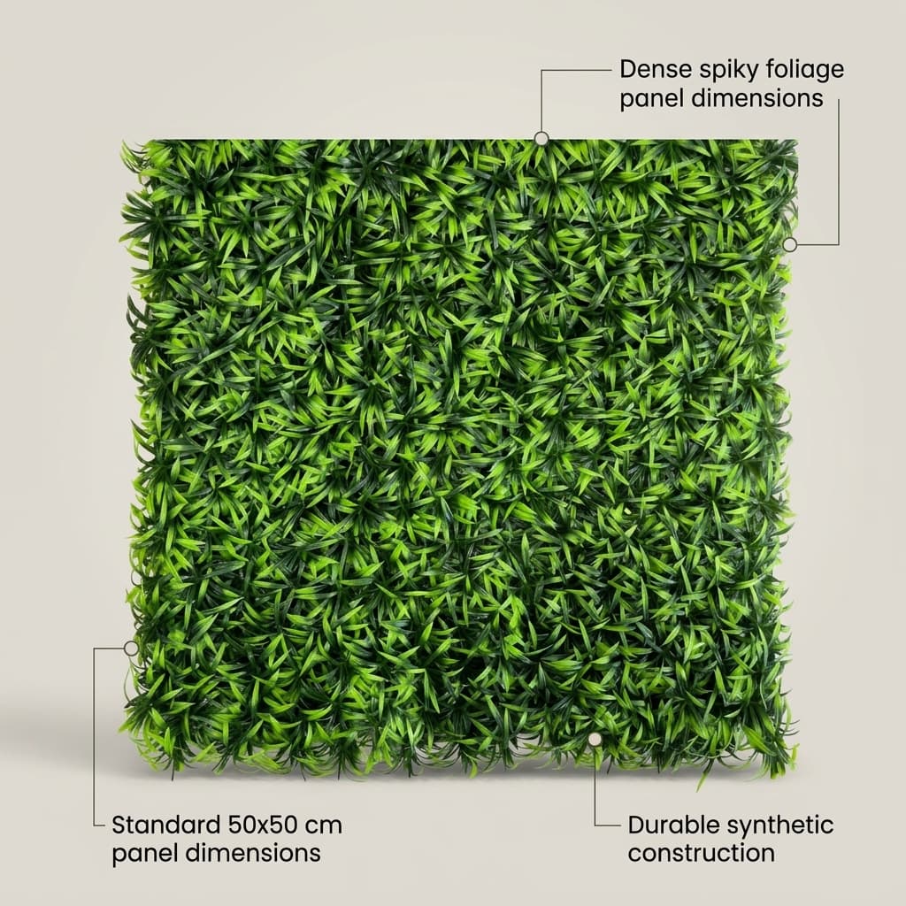 MES-08 Evergreen Artificial Wall Mat 50x50cm detail 5
