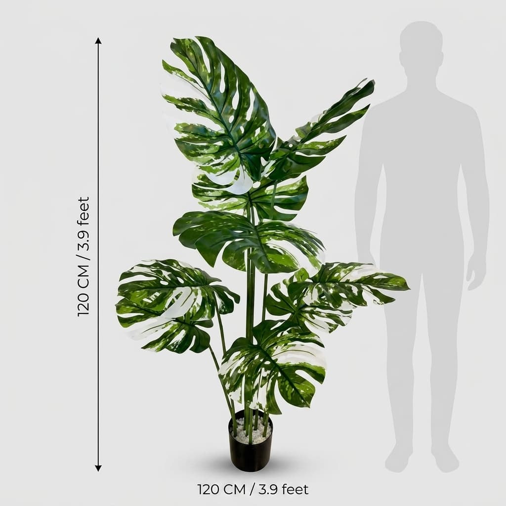 Artificial Monstera Plant 120cm detail 3