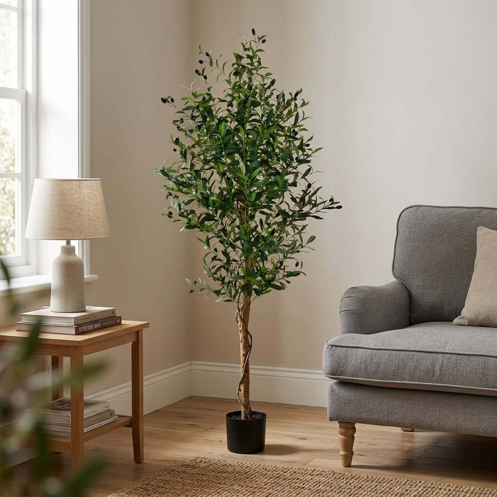 Premium Artificial Olive Tree 190cm detail 2
