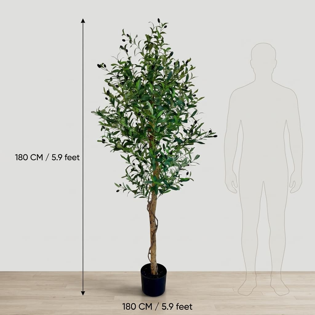 Premium Artificial Olive Tree 190cm detail 3