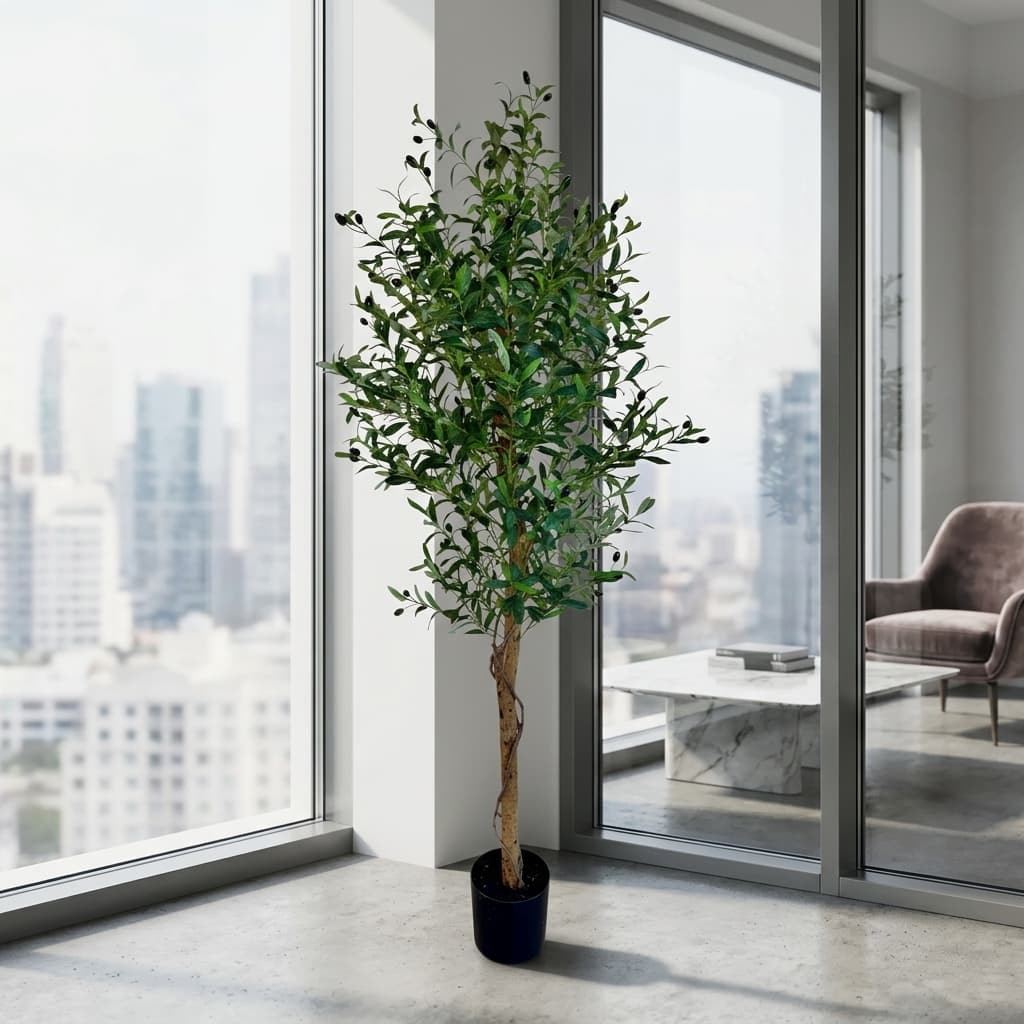 Premium Artificial Olive Tree 190cm detail 4
