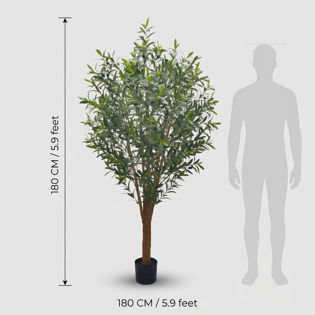 Artificial Olive Tree 180cm - Full Canopy detail 3