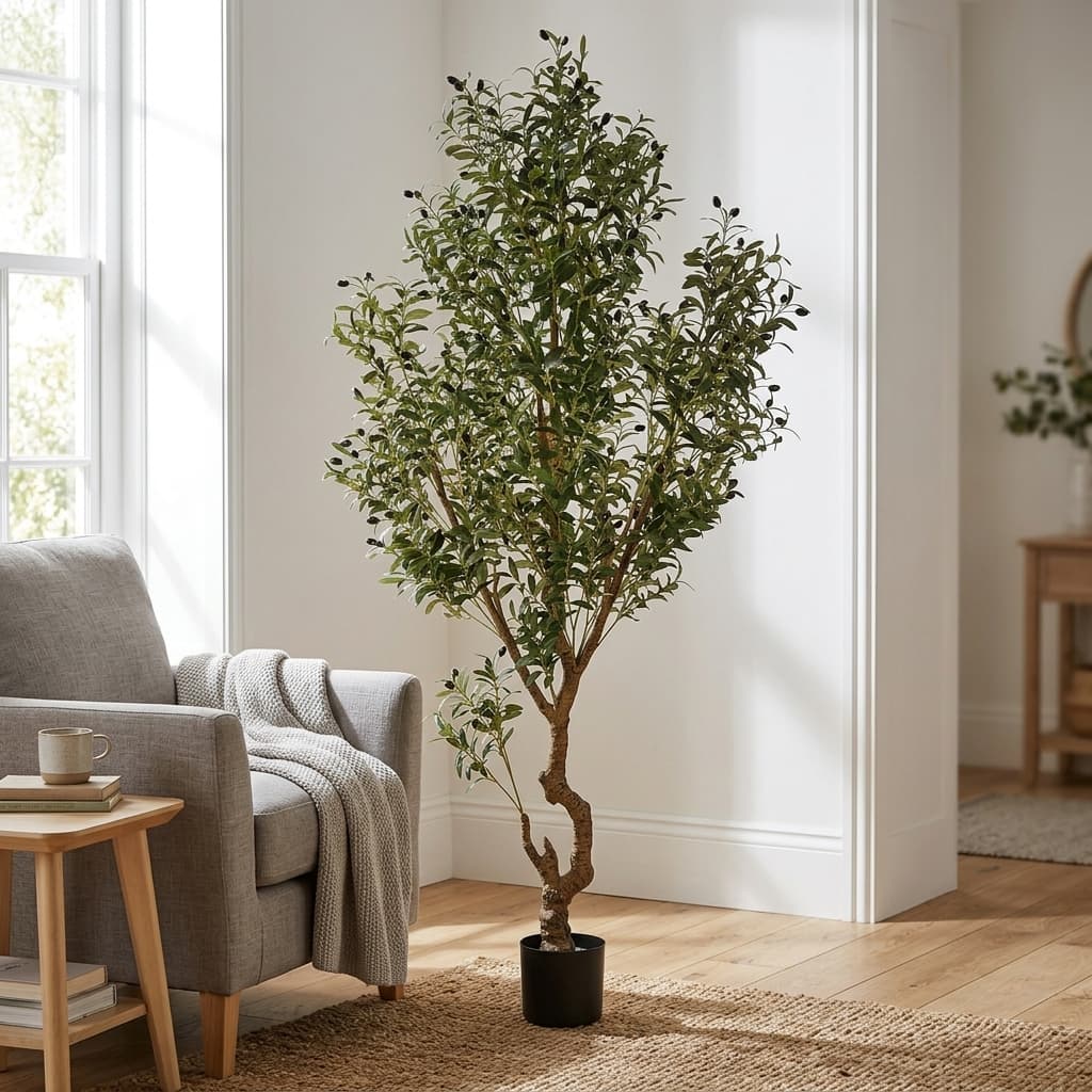 Artificial Natural Olive Tree 220cm detail 2