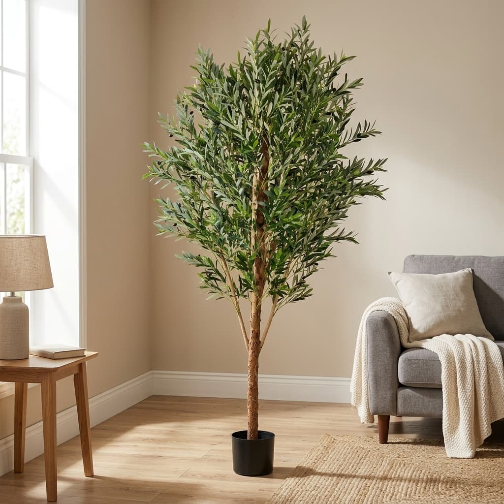 Grand Artificial Olive Tree 250cm - Luxury detail 2
