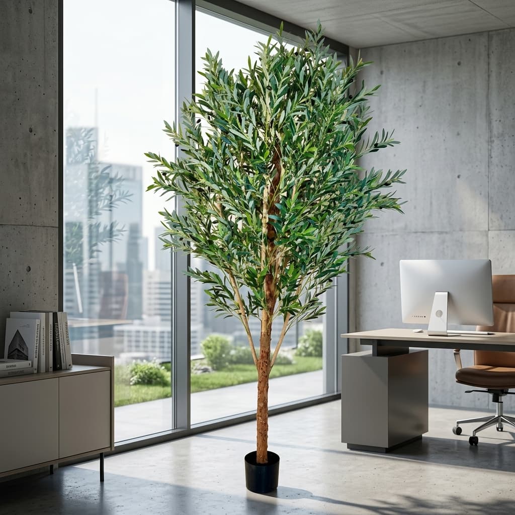 Grand Artificial Olive Tree 250cm - Luxury detail 4