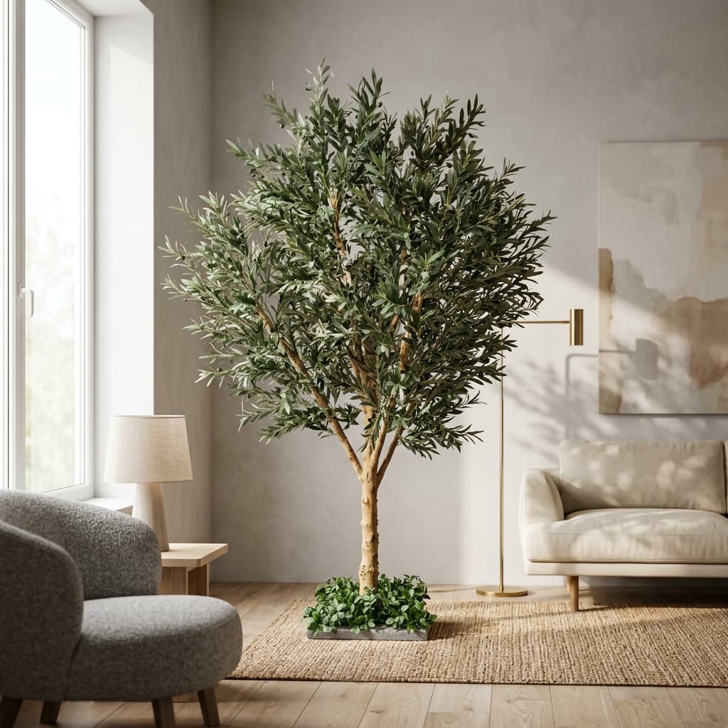 260cm Deluxe Artificial Olive Tree detail 2
