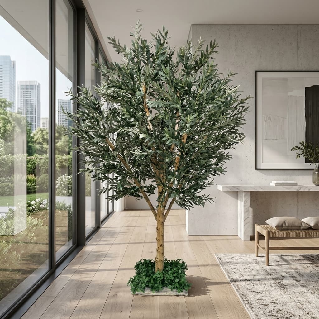 260cm Deluxe Artificial Olive Tree detail 4