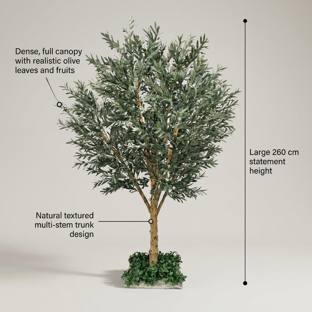 260cm Deluxe Artificial Olive Tree detail 5