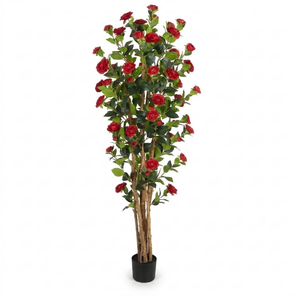 Artificial Red Camellia Tree 180cm