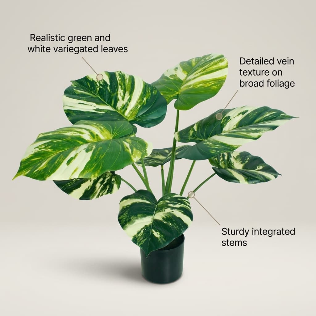 Artificial Money Plant 65cm detail 5