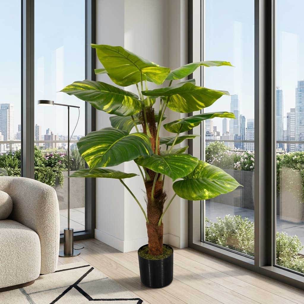 Artificial Money Plant 90cm detail 4