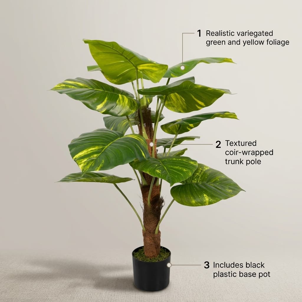 Artificial Money Plant 90cm detail 5